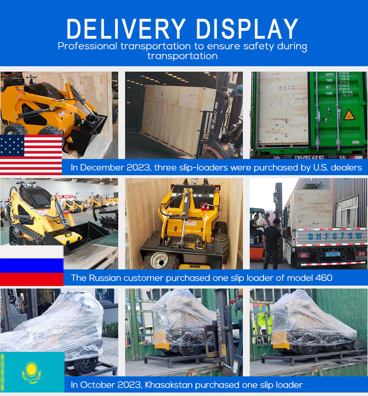 HQ-MH580 Farm Skid Steer Loader All Terrain Crawler Diesel Skid Steer Loader