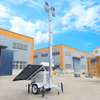 Solar Light Tower Portable Mobile Work Outdoor Lighting Telescopic Mast Light Tower