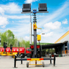6m Portable Mobile LED Light Tower Diesel & Solar Fuel Options DC Power Supply