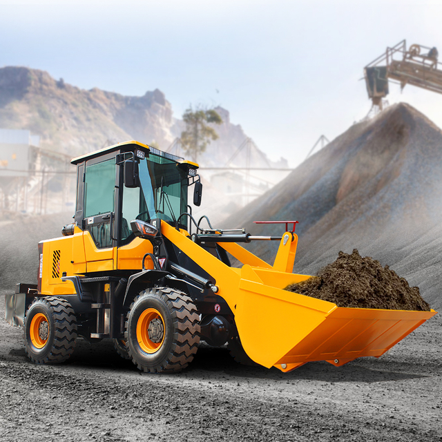 HQ-928 Heavy Duty Compact Wheel Loader With Grapple