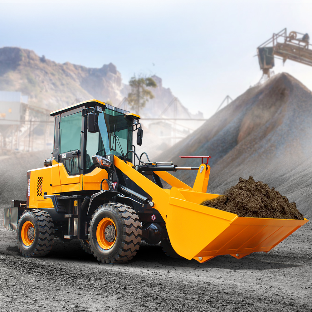 HQ-928 Heavy Duty Compact Wheel Loader With Grapple