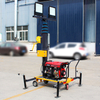 6m Portable Mobile LED Light Tower Diesel & Solar Fuel Options DC Power Supply