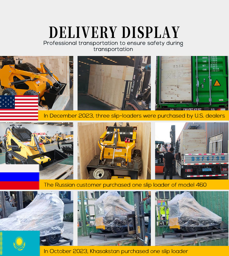 HQ-MH390 Small Skid Steer Loader With Simple and Convenient Operatio