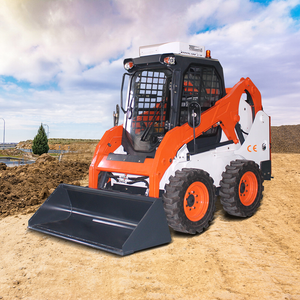 HQ-MH600 China Skid Steer Loader with Power Rake