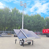 Solar Light Tower Portable Mobile Work Outdoor Lighting Telescopic Mast Light Tower