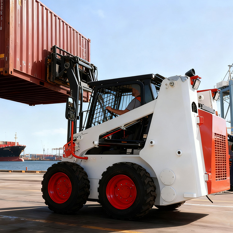 HQ-MH890 Small Mini Wheel Loader Skid Steer Shovel Loader for Garden Farm Use