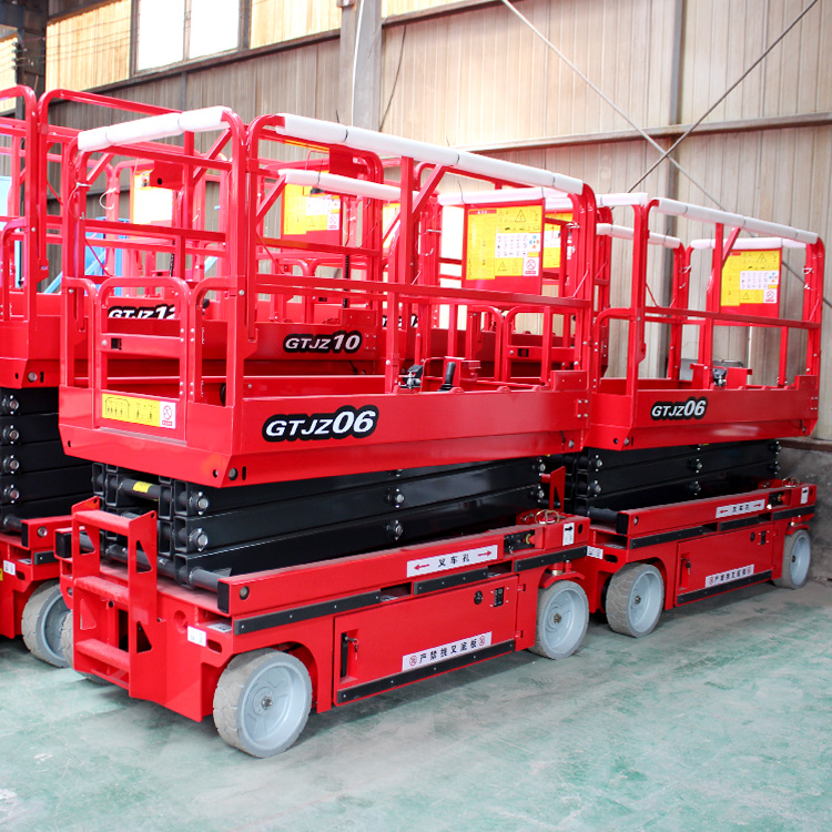 4M 6M 8M 10M 12M 14M Warehouse Electric Scissor Lift Portable Aerial Work Platform Hydraulic Scissor Lift