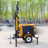 9M diesel Generator 4x400W Mobile Light Towers Telescopic Mast Portable Outdoor Lighting Tower