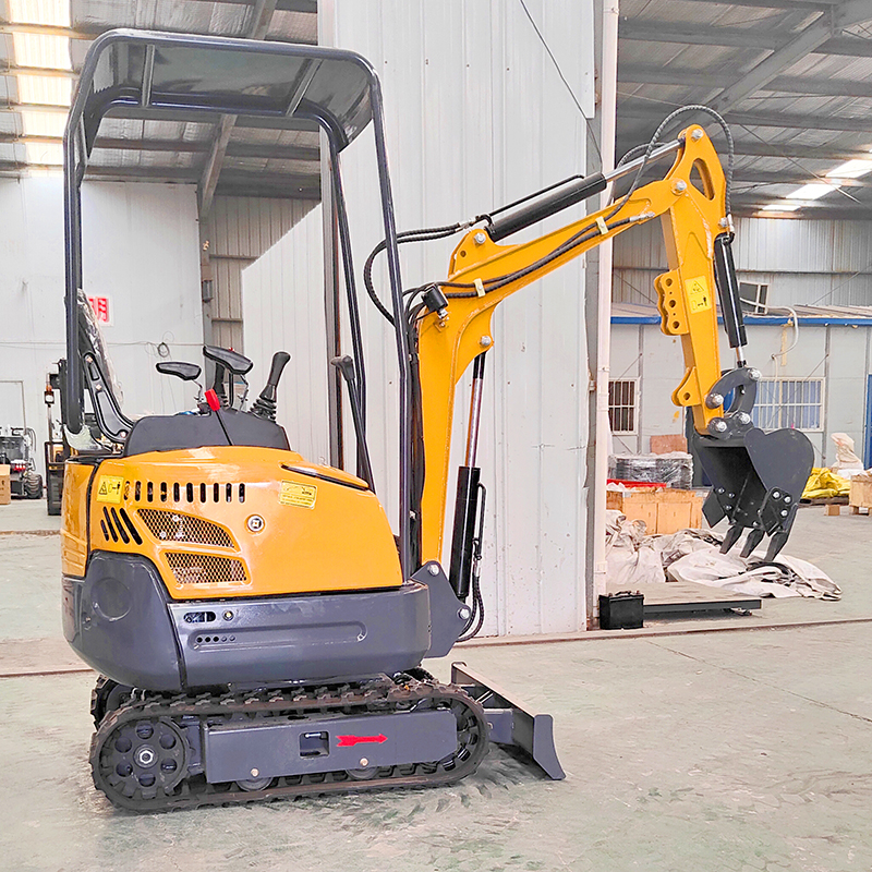 HQ-16J Mini Crawler Excavator Hydraulic Construction Diggers Farming Machinery