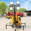 9M diesel Generator 4x400W Mobile Light Towers Telescopic Mast Portable Outdoor Lighting Tower