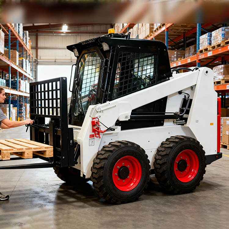 HQ-MH890 Small Mini Wheel Loader Skid Steer Shovel Loader for Garden Farm Use