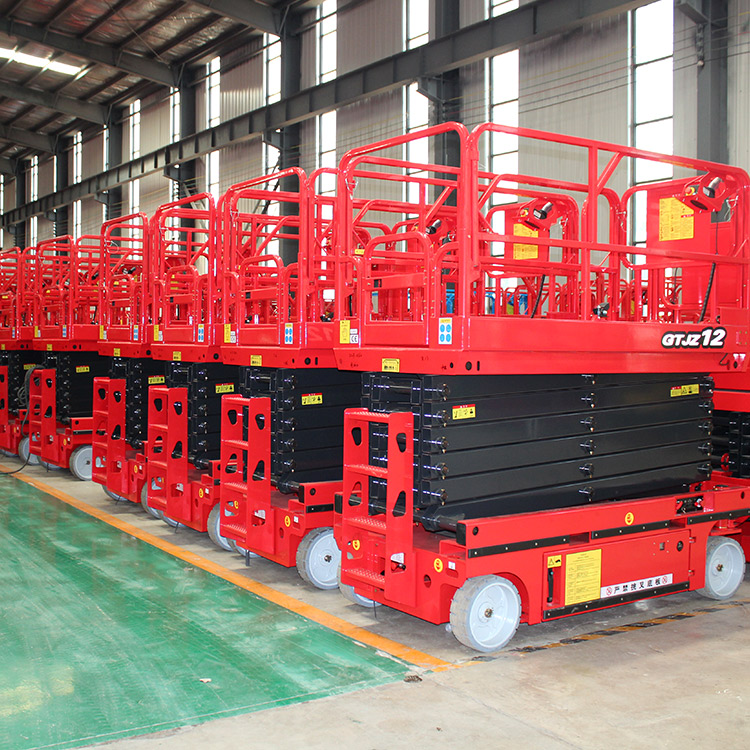 4M 6M 8M 10M 12M 14M Warehouse Electric Scissor Lift Portable Aerial Work Platform Hydraulic Scissor Lift